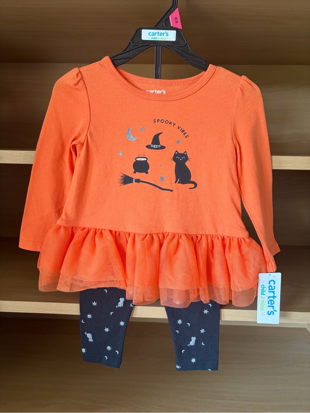 ✨$9✨NWT•Carter’s Girls’ Halloween 2-Piece Set | 18m